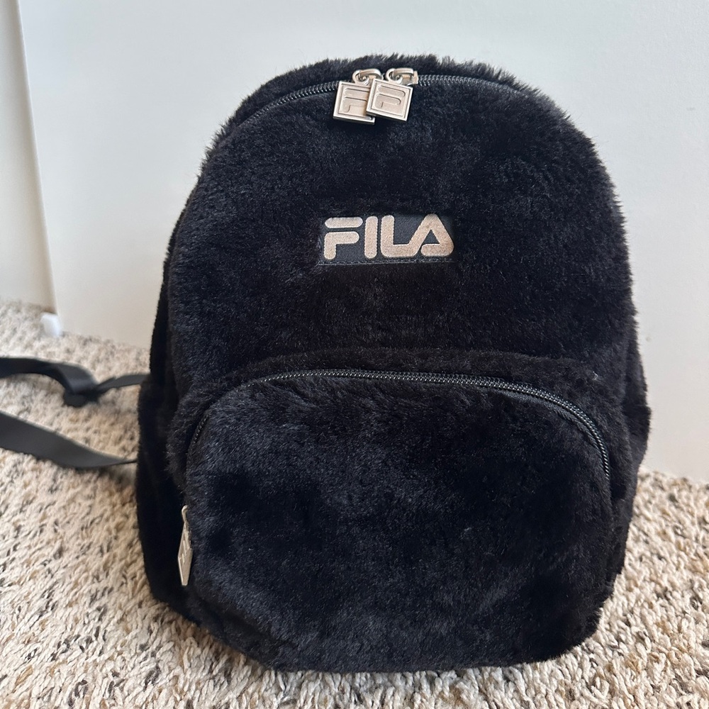 Fila Plush Black Backpack